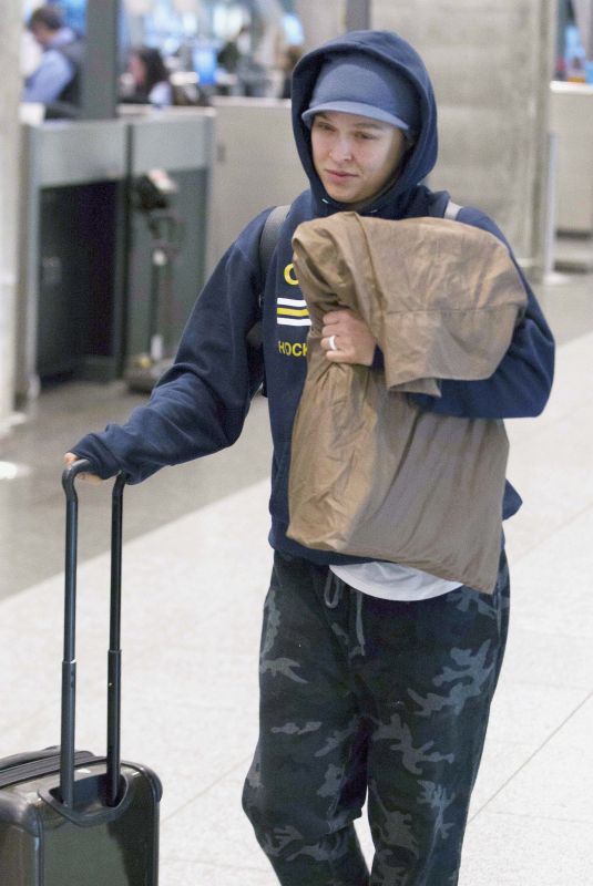 RONDA ROUSEY at Airport in Montreal 05/02/2018