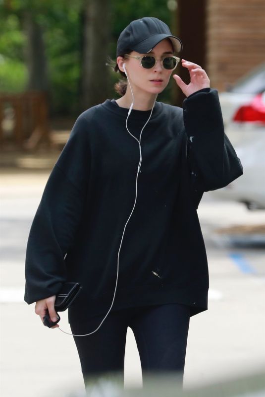 ROONEY MARA Out Hiking at Treepeople Park in Beverly Hills 05/26/2018