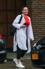 ROSE MCGOWAN Leaves Her Hotel in New York 05/22/2018