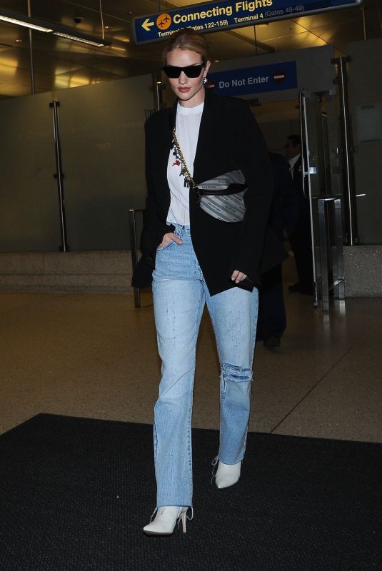 ROSIE HUNTINGTON-WHITELEY at Los Angeles International Airport 05/11/2018