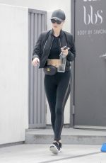 ROSIE HUNTINGTON-WHITELEY Leaves Body by Simone Gym in West Hollywood 05/14/2018