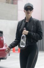 ROSIE HUNTINGTON-WHITELEY Leaves Body by Simone Gym in West Hollywood 05/14/2018