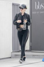 ROSIE HUNTINGTON-WHITELEY Leaves Body by Simone Gym in West Hollywood 05/14/2018