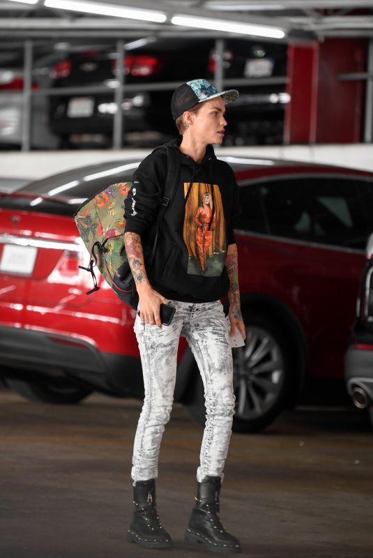 RUBY ROSE Out and About in Los Angeles 05/04/2018