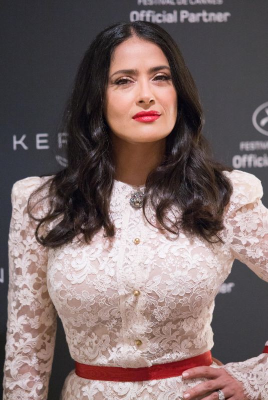 SALMA HAYEK at Kering Women in Motion Photocall at Cannes Film Festival 05/13/2018