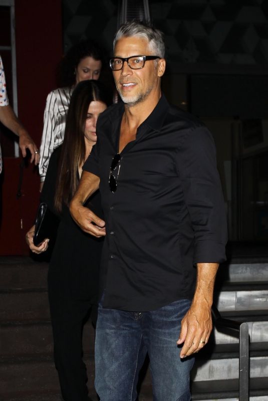 SANDRA BULLOCK and Bryan Randall at Roku Sushi in West Hollywood 05/18/2018