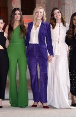 SANDRA BULLOCK, ANNE HATHAWAY, SARAH PAULSON, CATE BLANCHETT, AWKWAFINA and MINDY KALING, at Ocean