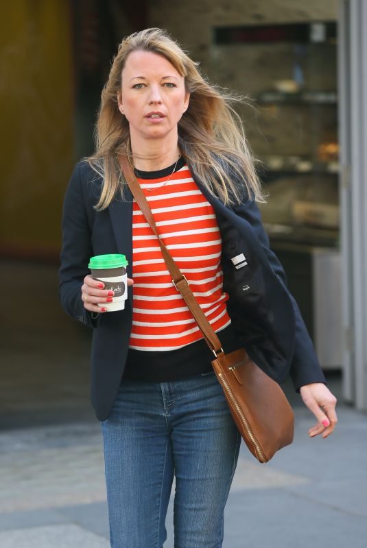 SARA COX Leaves BBC Radio in London 05/04/2018