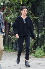 SARAH HYLAND on the Set of The Wedding Year in Hollywood 05/25/2018