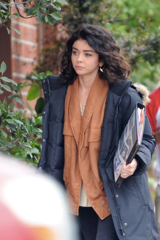 SARAH HYLAND on the Set of The Wedding Year in Hollywood 05/25/2018