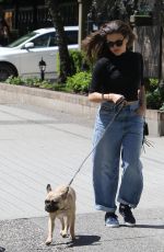 SARAH JEFFERY Out with Her Dog in Vancouver 05/12/2018