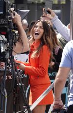 SARAH SHAHI on the Set of Extra in Los Angeles 05/29/2018