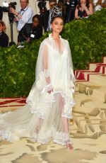 SASHA LANE at MET Gala 2018 in New York 05/07/2018