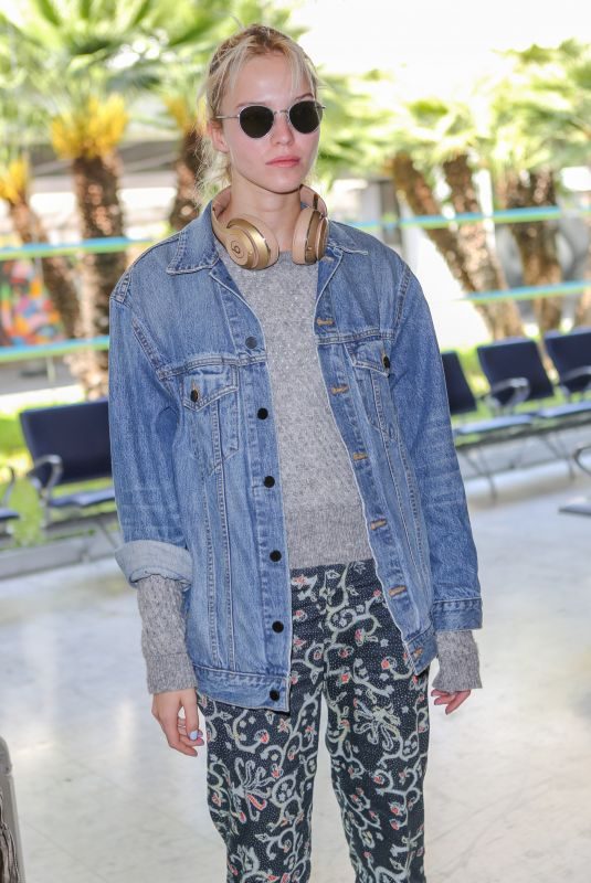 SASHA LUSS Arrives at Nice Airport 05/08/2018
