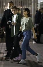 SELENA GOMEZ Barding a Limo Bus in Pasadena 05/20/2018