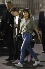 SELENA GOMEZ Barding a Limo Bus in Pasadena 05/20/2018