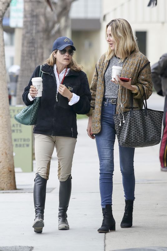 SELMA BLAIR and MONET MAZUR Out for Coffee in Los Angeles 05/24/2018