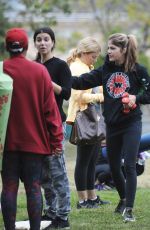 SELMA BLAIR and ROSELYN SANCHEZ Working Out at a Park in Studio City 05/23/2018