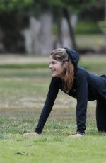 SELMA BLAIR and ROSELYN SANCHEZ Working Out at a Park in Studio City 05/23/2018