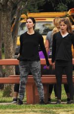 SELMA BLAIR and ROSELYN SANCHEZ Working Out at a Park in Studio City 05/23/2018