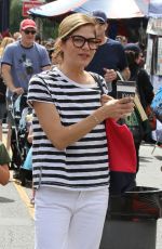 SELMA BLAIR Shopping at Farmers Market in Los Angeles 05/27/2018