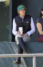 SELMA BLAIR Watching Horseback Riding in Los Angeles 05/17/2018