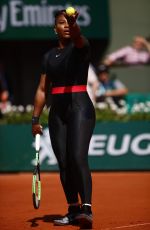 SERENA WILLIAMS in Tights at French Open Tennis Tournament 2018 in Paris 05/29/2018