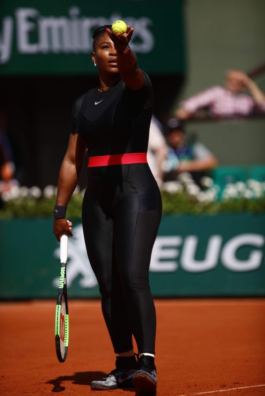 SERENA WILLIAMS in Tights at French Open Tennis Tournament 2018 in Paris 05/29/2018