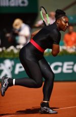 SERENA WILLIAMS in Tights at French Open Tennis Tournament 2018 in Paris 05/29/2018
