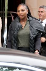 SERENA WILLIAMS Leaves Her Hotel in Paris 05/29/2018