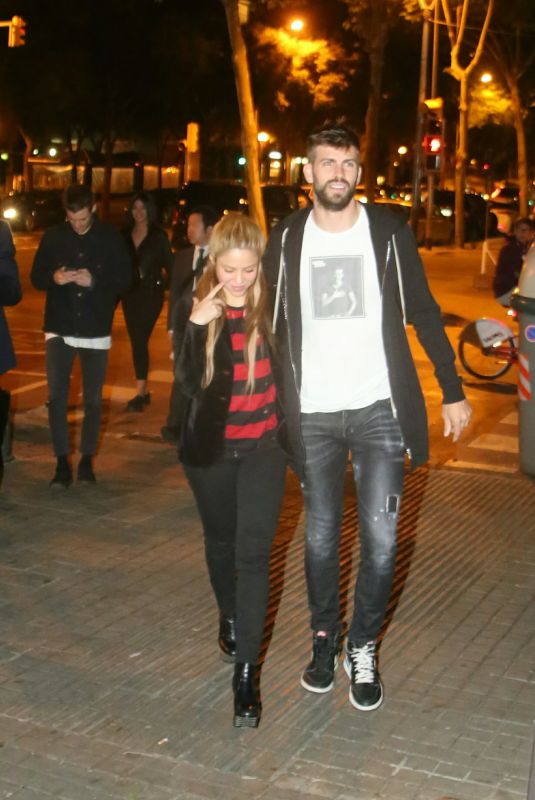 SHAKIRA and Gerard Pique Our for Dinner in Barcelona 05/06/2018