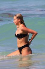 SHANNON BARKER in Bikini on the Beach in Miami 05/17/2018