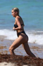 SHANNON BARKER in Bikini on the Beach in Miami 05/17/2018
