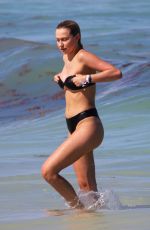 SHANNON BARKER in Bikini on the Beach in Miami 05/17/2018