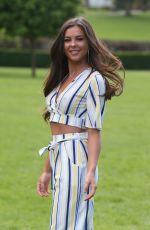 SHELBY TRIBBLE on the Set of The Only Way is Essex at Colchester Castle 05/10/2018