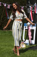 SHELBY TRIBBLE on the Set of The Only Way is Essex at Colchester Castle 05/10/2018