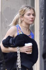 SIENNA MILLER Heading to a Gym in New York 05/01/2018