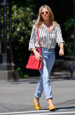 SIENNA MILLER in Jeans Out in New York 05/23/2018