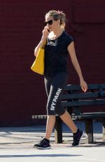 SIENNA MILLER in Leggings Heading to a Gym in New York 05/03/2018