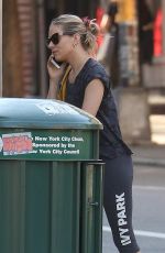 SIENNA MILLER in Leggings Heading to a Gym in New York 05/03/2018