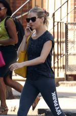 SIENNA MILLER in Leggings Heading to a Gym in New York 05/03/2018