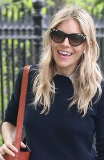 SIENNA MILLER in Ripped Denim Out in New York 05/10/2018