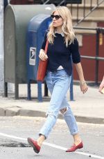 SIENNA MILLER in Ripped Denim Out in New York 05/10/2018