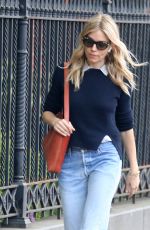 SIENNA MILLER in Ripped Denim Out in New York 05/10/2018