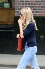SIENNA MILLER in Ripped Denim Out in New York 05/10/2018