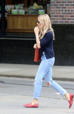 SIENNA MILLER in Ripped Denim Out in New York 05/10/2018