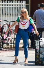 SIENNA MILLER Leaves Bar Pitti in New York 05/09/2018