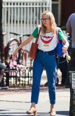 SIENNA MILLER Leaves Bar Pitti in New York 05/09/2018