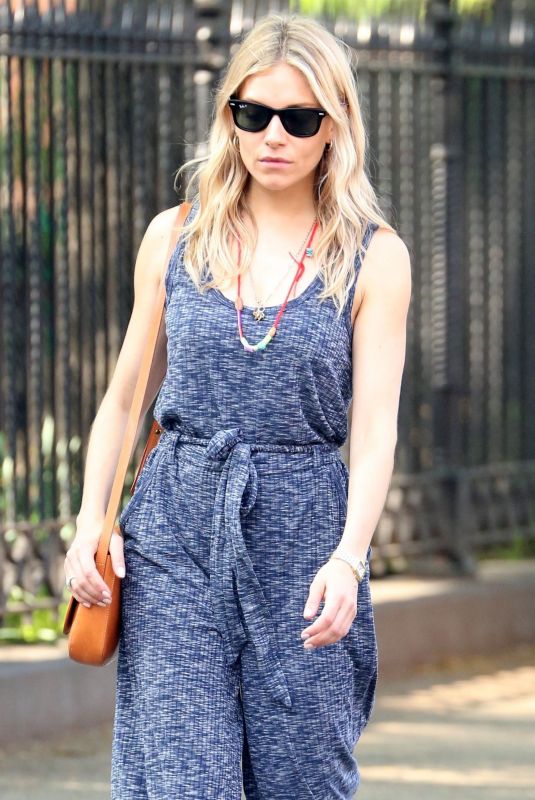 SIENNA MILLER Out and About in New York 05/15/2018
