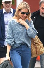 SIENNA MILLER Out in New York 05/18/2018